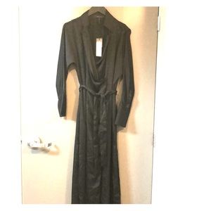 BCBG Black silk wrap dress